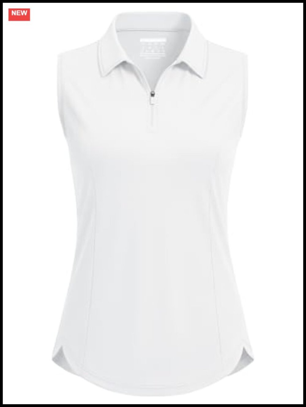 Women's Sleeveless Quarter Zip Golf Polo UPF 50+ Quick Dry Athletic Tank Top